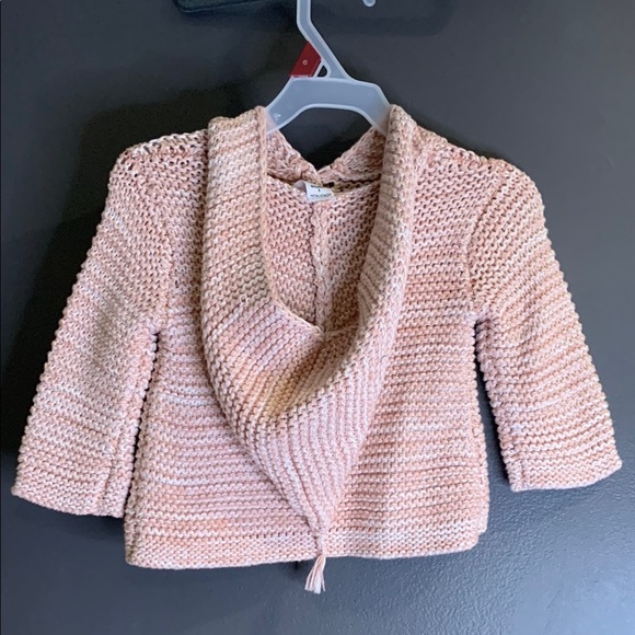 Nordstrom Pink Knit Cardigan with Wooden Buttons size 3M - Picture 2 of 3